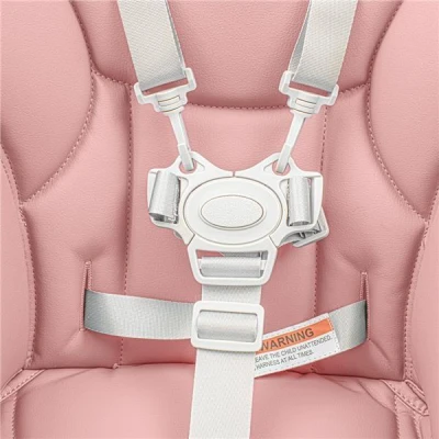 NEW BABY Jídelní židlička Muka dusty pink