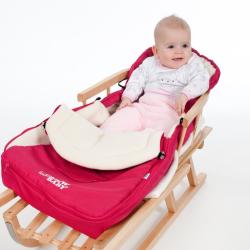 New Baby Luxusní fleecový fusák červený