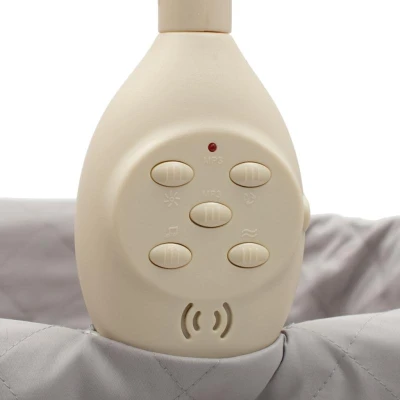 NEW BABY Multifunkční kolébka postýlka pro miminko hvězdičky šedá