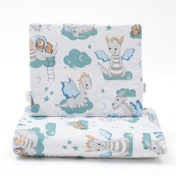 New Baby Oboustranný Set z Velvet do kočárku