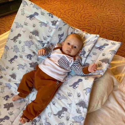New Baby Oboustranný Set z Velvet do kočárku