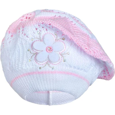 New Baby Pletená čepička-baret New Baby Pletená čepička-baret