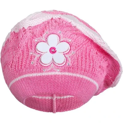 New Baby Pletená čepička-baret