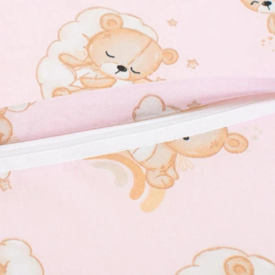 New Baby Podsedák pro děti BASIC bear pink