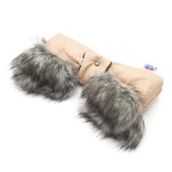 New Baby Rukávník na kočárek 2v1 s kožešinkou