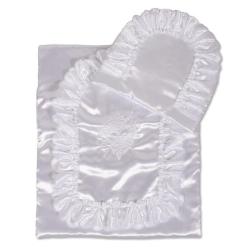 New Baby Saténový set do kočárku POUZE Bílá (VÝPRODEJ)