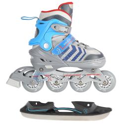 Nils NH18192 4v1 šedo-modré dětské brusle
