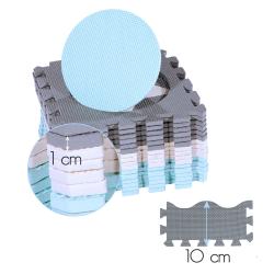 NILS Fun Dětská pěnová puzzle podložka MD03 modrá