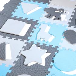 NILS Fun Dětská pěnová puzzle podložka MD03 modrá