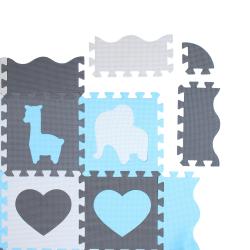 NILS Fun Dětská pěnová puzzle podložka MD03 modrá