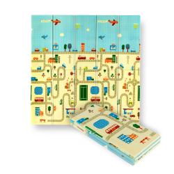 NILS Fun Dětská skládací pěnová podložka MD04 City