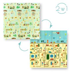 NILS Fun Dětská skládací pěnová podložka MD04 City