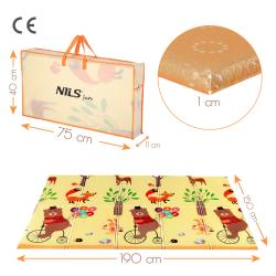 NILS Fun Dětská skládací pěnová podložka MD04 Forest