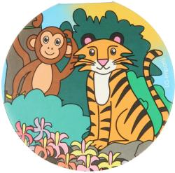 Notes kulatý dětský bloček Divoká zvířata safari 30 listů 8cm 3 druhy