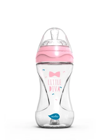 Nuvita Lahvička 240ml Glass/Pink GP