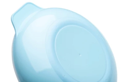 Nuvita Set termotalířku se silikonovou lžičkou a hrnečkem Pastel blue