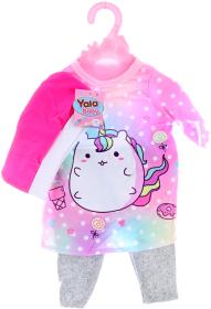 Oblečení pro panenku miminko kalhoty s tričkem a čepičkou