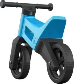 Odrážedlo Funny Wheels 2v1 dětské odstrkovadlo tříkolka / 2 kola MODRÉ plast