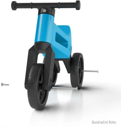 Odrážedlo Funny Wheels 2v1 dětské odstrkovadlo tříkolka / 2 kola RŮŽOVÉ plast