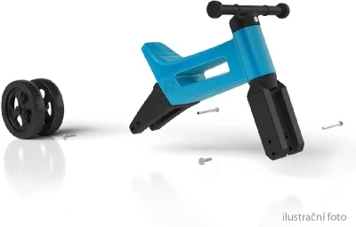 Odrážedlo Funny Wheels 2v1 dětské odstrkovadlo tříkolka / 2 kola RŮŽOVÉ plast
