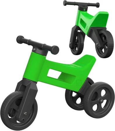 Odrážedlo Funny Wheels 2v1 dětské odstrkovadlo tříkolka / 2 kola ZELENÉ plast Odrážedlo Funny Wheels 2v1 dětské odstrkovadlo tříkolka / 2 kola ZELENÉ plast