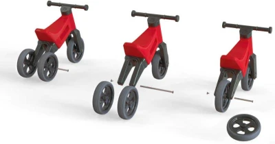 Odrážedlo Funny Wheels Rider Sport 2v1 dětské odstrkovadlo Červené plast