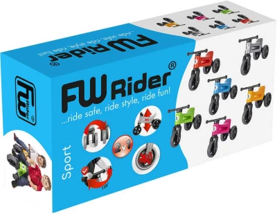 Odrážedlo Funny Wheels Rider Sport 2v1 dětské odstrkovadlo Modré plast