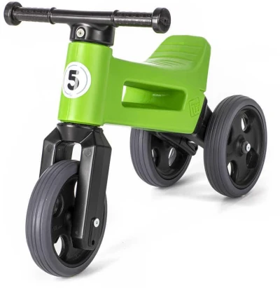 Odrážedlo Funny Wheels Rider Sport 2v1 dětské odstrkovadlo Zelené plast