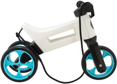 Odrážedlo FUNNY WHEELS Rider SuperSport 2v1 odstrkovadlo Bílé/Tyrkys krabice