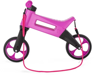 Odrážedlo FUNNY WHEELS Rider SuperSport 2v1 odstrkovadlo Růžové sáček