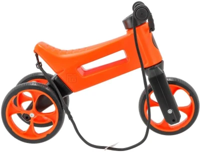 Odrážedlo Funny Wheels Rider SuperSport 2v1 odstrkovadlo s popruhem Oranžové