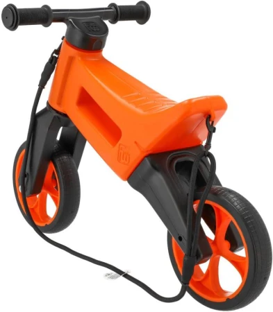 Odrážedlo Funny Wheels Rider SuperSport 2v1 odstrkovadlo s popruhem Oranžové