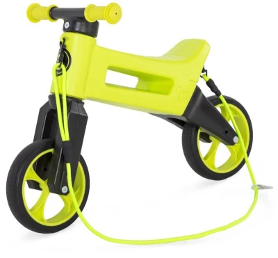 Odrážedlo Funny Wheels Rider SuperSport 2v1 odstrkovadlo s popruhem Zelené