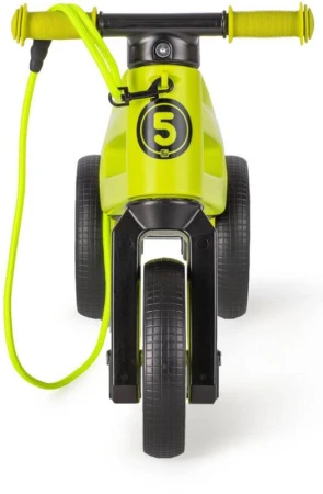 Odrážedlo Funny Wheels Rider SuperSport 2v1 odstrkovadlo s popruhem Zelené