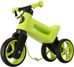Odrážedlo Funny Wheels Rider SuperSport 2v1 odstrkovadlo s popruhem Zelené