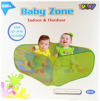 Ohrádka baby textilní pro děti na hraní 110x110x50cm pro miminko