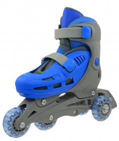 Truly TRISKATE BASIC, šedo-modré kolečkové brusle