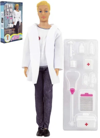 Panáček Abel doktor 30cm set panenka s lékařskými doplňky plast Panáček Abel doktor 30cm set panenka s lékařskými doplňky plast