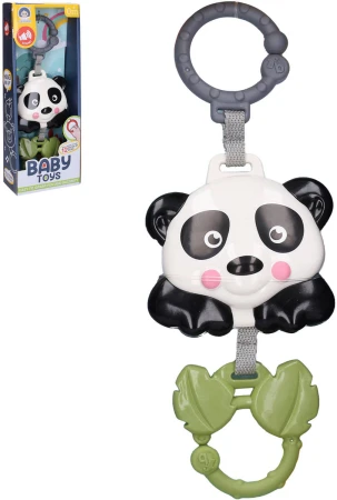 Panda baby hrací zvířátko na zavěšení na baterie pro miminko Zvuk