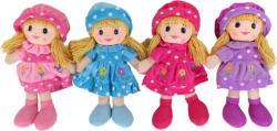 Panenka baby textilní hadrová 50cm s copánky látková v kloboučku květinky 4 barvy Panenka baby textilní hadrová 50cm s copánky látková v kloboučku květinky 4 barvy