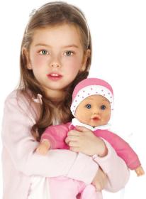 Panenka Bambolina Bebe 34cm miminko mluví 50 slov CZ na baterie Zvuk