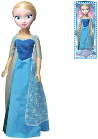 Panenka Bambolina ledová princezna 80cm modré zdobené šaty