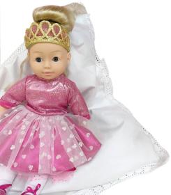 Panenka Bambolina Molly princezna zpívající na baterie Zvuk