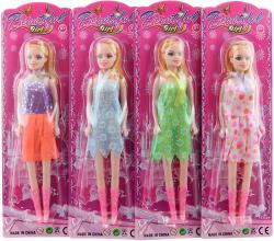 Panenka blondýnka 26cm fashion módní letní šaty 4 druhy