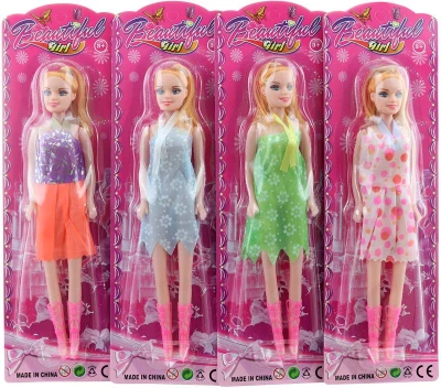 Panenka blondýnka 26cm fashion módní letní šaty 4 druhy