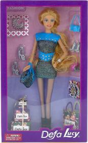 Panenka Defa Lucy nákupy 29cm módní trendy set s doplňky 2 barvy v krabici