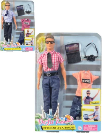 Panenka Defa Lucy panák Kevin youtuber 30cm s brýlemi set s trendy doplňky 2 druhy Panenka Defa Lucy panák Kevin youtuber 30cm s brýlemi set s trendy doplňky 2 druhy