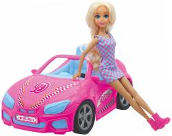 Panenka Dreameez 29cm herní set a autem růžový kabriolet plast