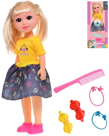Panenka Elenka blondýnka česky mluvící s doplňky na baterie Zvuk CZ Panenka Elenka blondýnka česky mluvící s doplňky na baterie Zvuk CZ