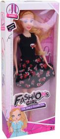 Panenka fashion 29cm letní černé krátké šaty s rybičkami v krabici Panenka fashion 29cm letní černé krátké šaty s rybičkami v krabici